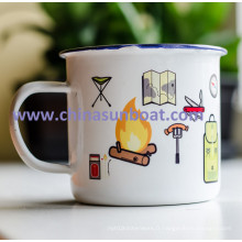 Tasse émail de Sunboat Tin Tin émail tasse de thé vaisselle / appareil de cuisine